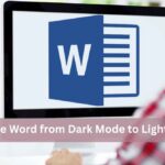 change word from dark mode to light mode