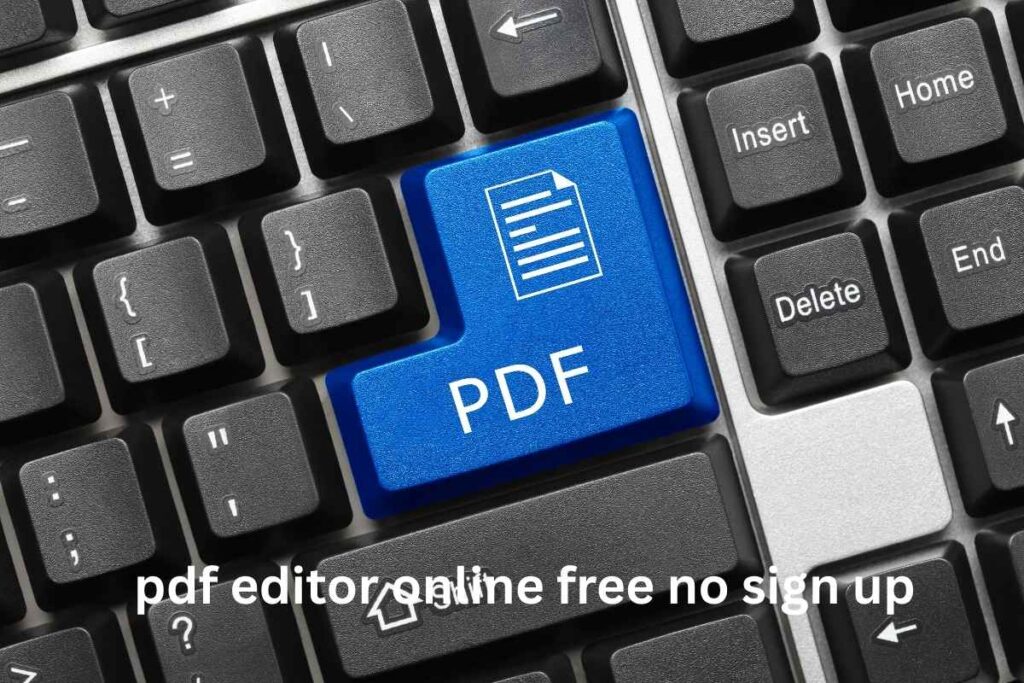 pdf editor online free no sign up