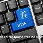 pdf editor online free no sign up