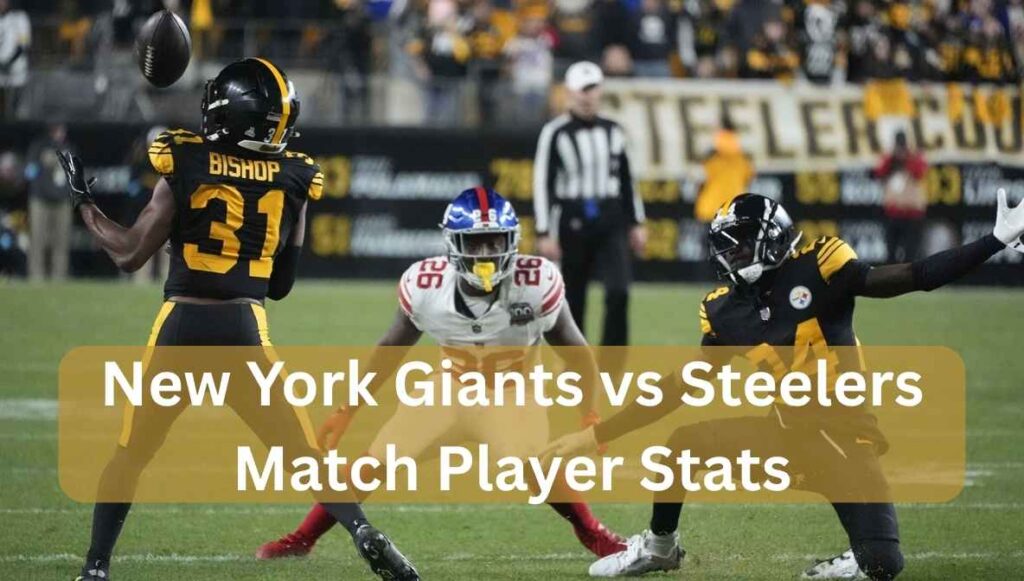 new york giants vs steelers match player stats
